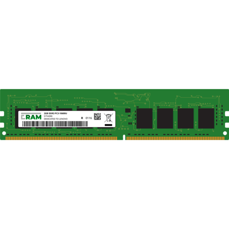Pamięć RAM 2GB DDR3 do komputera Essential H320 H-Series Unbuffered PC3-10600U 57Y4390