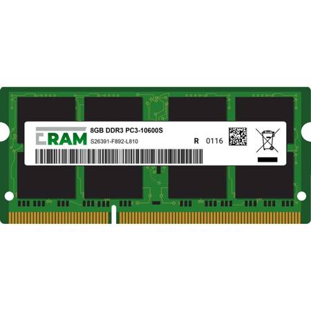 Pamięć RAM 8GB DDR3 do laptopa CELSIUS H910 (Quad-Core) SO-DIMM  PC3-10600s S26391-F892-L810