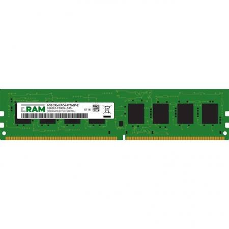Pamięć RAM 8GB DDR4 do serwera Primergy RX1330 M2 (D3375) Rack Server Unbuffered PC4-17000E S26361-F3909-L515